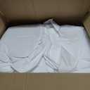 12 Pack Round Tablecloth 120 Inch Cloth White Tablecloth for Round Tables, Washable Polyester Table Cloth Stain and Wrinkle Resistant Decorative Table Cover for Wedding Party Dining Banquet
