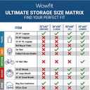 Wowfit 5 CT 45x65 inches Extra Large Clear Plastic Bags Perfect for Car Seat, Luggage, Suitcase, Stroller, Chair, Kids Bike and Attic Storage (3 Mil Flat Bags)