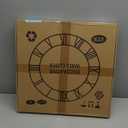 Large Wall Clock for Living Room Decor - 18 Inch Silent Non-Ticking Wall Clocks Battery Operated, Metal Vintage Retro Decorative Modern Wall Clock for Bedroom, Kitchen, Office, Farmhouse Decor (Black - Arabic Numerals)