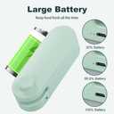Mini Bag Sealer, Upgraded 2 in 1 Heat Sealer & Cutter,Rechargeable USB-C Heat Seal Machine with Magnet, Portable Resealer Machine Sealer for Plastic Bags, Chip Storage,Snacks Freshness (Green)