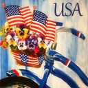 Miairivy “God Bless The USA” Diamond Art Kits for Adults, Diamond Painting Sets for Beginners, DIY 5D Full Drill Gem Art Painting Crafts for Home Wall Decor 12x16 inches