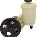 Power Steering Pump, with Pulley & Reservoir, Compatible with Ram 2014 2500 2016-2017 3500 4500 2014 V8 5.7L 6.4L, Replace # 21-4074, 20-1035