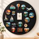 Round Travel Magnet Board: Display 20–30 Souvenirs as Wall Decor