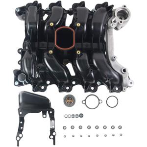 615-175 Upper Intake Manifold with Gaskets for 2001-2011 Fo-rd Crown Vict-oria Mus-Tang Expl-orer Lin-coln Town Car Mer-cury Grand Mar-quis Mount-aineer V8 4.6L 9W7Z9424A GELUOXI