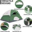 CAMEL CROWN 4/ 5/ 6 Person Camping Dome Tent with Removable Rain Fly Waterproof Family Tent Easy Set Up Lightweight Outdoor Tent for Camping Backpacking Hiking