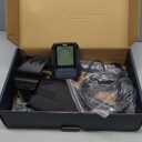 SUNPOW Rechargeable Metal Detector for Adults - 35H Battery All-Day Hunt - Waterproof Gold Detector with 10'' Deep Dual D-Coil, 4 Precision Modes for Beach & Yard, Adjustable Shaft  OTMD15 (Blue Black)