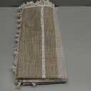 Laolitou Rustic Tablecloth Cotton Linen Waterproof Tablecloths Burlap Table Cloths for Kitchen Dining,Party,Holiday,Thanksgiving,Buffet Coffee Lines Square,55''x55'',4Seats