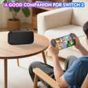 Omivine Carrying Case for Nintendo Switch 2 (2025), Protective Hard Shell Travel Carry Case for Switch 2, Portable Slim Storage Bag hold 12 Game Card with Pocket for Console and Accessories