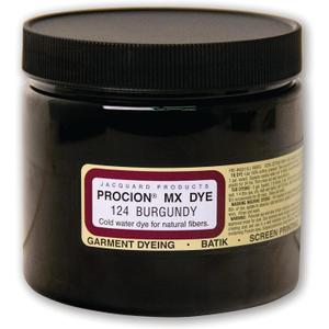 Jacquard Procion MX Tie Dye Powder Burgundy | 8 Ounce Jar for Fabric and Clothing | Permanent and Washfast | Made in USA