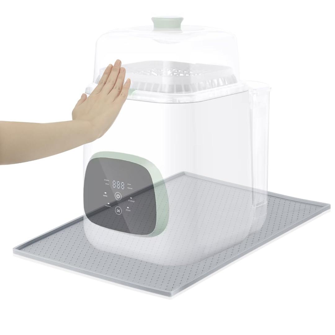 Aieve Bottle Washer Sliding Mat Compatible with Momcozy Bottle Washer, Silicone Mat for Mom Cozy Kleanpal Pro, Sliding Tray Baby Bottles Cleaning Machine Accessories for Grownsy Papablic