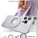 andobil [2026 Unrivaled Stability] Magnetic Phone Grip Holder for MagSafe Ring Stand Holder Kickstand Compatible with MagSafe Accessories for iPhone 17 Air 16 Pro Max Plus 15 14 13 12&Android, Purple