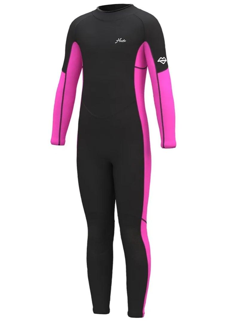 Hevto Kids Wetsuit for Boys Girls Toddler Youth 3/2mm Neoprene Full Wet Suits in Cold Water for Swimming Surfing Diving 4