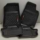 for 2021-2025 2026 Jeep Wrangler JL 4XE Floor Mats Cargo Liner and Backrest Mat All Weather TPE Rubber Protection Mat Accessories (Only for Jeep Wrangler JL 4XE Full Set)