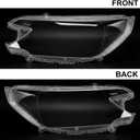 1 Pair Left and Right Clear Headlight Lens Cover PC Shell Compatible with Honda CR-V 2012 2013 2014 2015 2016