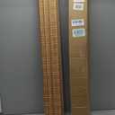 LazBlinds No Drill Cordless Bamboo Roman Shades, 38" W × 72" H, Brown | Tool-Free Light Filtering Window Treatment, Roll Up Bamboo Blinds for Windows