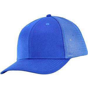 Mens Mesh Snapback Hat Fits One Size & XXL | Structured Adjustable Trucker Hats | Sturdy Outdoor Blank Baseball Cap (Royal Blue)