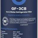 GLACIER FRESH WF3CB Refrigerator Water Filter Replacement for PureSource 3, 706465, WF425, PS3412266, AP4567491, 242017800 Refrigerator Water Filter, Pack of 1