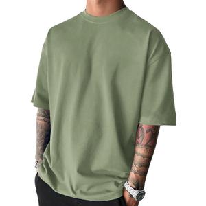 Men's Fashion Oversized Tshirts Workout Short Sleeve T-Shirt Dry Fit Lightweight Crewneck Tee Tops (X-Large, Light Army Green)