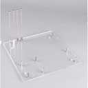 Yoidesu Open Air Computer Case for M-ATX Motherboard, Acrylic Transparent Frame, DIY Base Stand