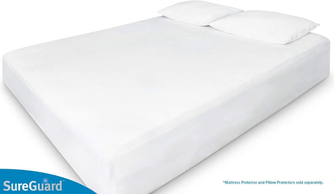 Mattress Protector - 100% Waterproof, Hypoallergenic - Premium Fitted Cotton Terry Cover White  40x128" 3 Pack