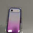 Choiche Compatible for iPhone 17 Air Case, Women Cute Clear Glitter Bling Sparkly Case, [1 x Diamond Camera Lens Protectors] [2 x Tempered Glass Screen Protectors] 6.5-inch (Glitter Blue/Purple)