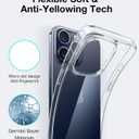 TORRAS Crystal Clear for iPhone 15 Pro Case, Ultra-Thin [Non-Yellowing] [Military Protection] Slim Fit Silicone TPU Cover for iPhone 15 Pro Phone Case, Soft, Clear, 6.1 inch