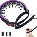 Martingale No Pull Dog Collar - Heavy Duty Nylon with Buckle, Adjustable Anti Pull Reflective Slip for Large Medium Small Dog Training Walking L Purple