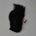 Long Yaki Straight Ponytail Extension for Black Women 20 Inch Natural Black Wrap Around Magic Paste Synthetic Clip in Ponytail Thick Kinky Straight Hair Pony Tail for Daily Use (1B)