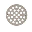 Evangeline 4 Inch Shower Drain Cover Replacement Bathroom Grate Drain Strainer Round (Brushed Nickel)