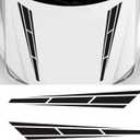 Universal Hood Decal Sticker DBS001 Car Hood Racing Body Side Vinyl Modified Stripe Decal Decoration Black