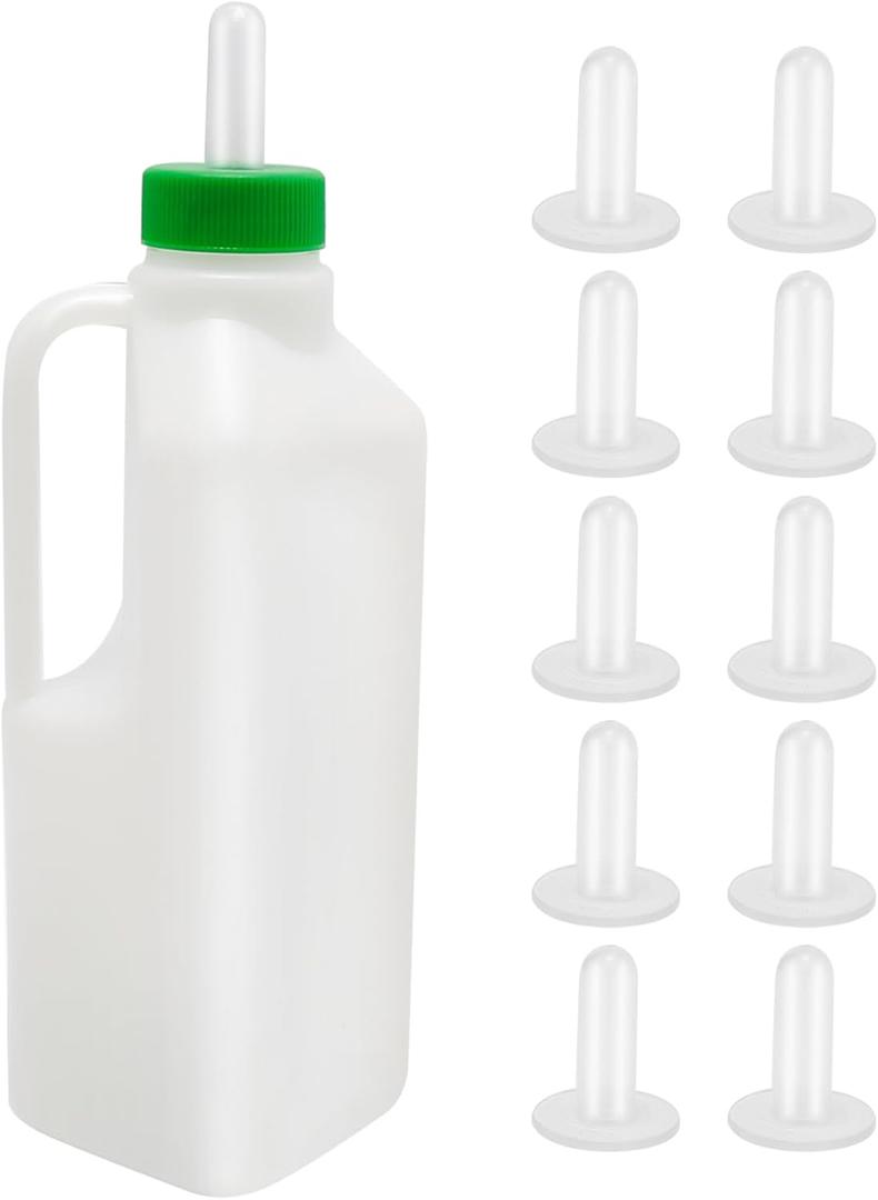 1 Pcs Lamb Calf Goat Feeding Bottle, 850ML Lamb Nursing Goat Calf Milk Water Bottle Piglet Feeding Sheep Milk Bottle for Livestock Farm Animals