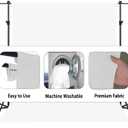 White Photography Backdrop for Photoshoot,Photo Backdrop Curtain,Perfect White Background for Party Portrait Photoshoots Video Studio 8FTx10FT