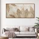 Minimalist & Modern Art for Bedroom Decor Framed Abstract Artwork for Walls Neutral & Contemporary Beige Wall art - Artwork for Living Room and Boho Style Large Abstract Wall Art 2958IN