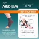 Ankle Brace for Women & Men - Compression Socks 20-30mmHg, Achilles Tendonitis, Plantar Fasciitis Relief, Sprained Ankle, Heel Spurs, Foot Swelling & Fatigue, Arch Support (1 Pair), Size: Medium