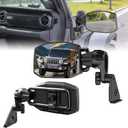 Mirrors Doors Off Compatible with Jeep Wrangler JL and Gladiator JT 2018-2026, 2026 New Launch Quick Release wrangler JL Mirrors No Wobble & Quick Removal Knob (Patented)