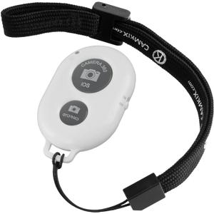 CamKix Camera Shutter Remote Control with Bluetooth Wireless Technology - Create Amazing Photos and Videos Hands-Free - Works with Most Smartphones and Tablets (iOS and Android) ,White 