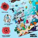 Under The Sea Joke Puzzle  72pcs Underwater-Themed Kids Puzzle, Festive Extra Large Floor Puzzles for Kids Ages 5+, Fun Childrens Puzzles & Toddler Educational Toys in 24" x 36" Size