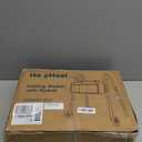 HolyHeal Folding Walkers for Seniors with Basket and Glide Skis, 5" Wheels Lightweight Rolling Walker, Support Up to 350 lbs, Height Adjustable Standard Compact Walker, Silver