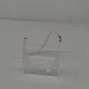 Clear Flower Girl Baskets for Wedding Acrylic Flower Basket With Pearl Handle Wedding Baskets for Flower Girls - Here Comes the Bride (1 Pcs)