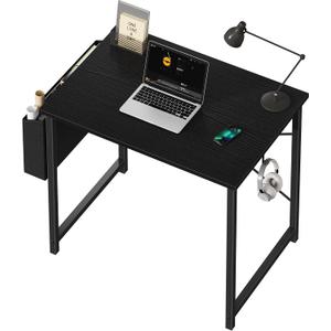 DUMOS 31" Small Computer Desk Home Office Desk, Gaming Desks, Deep Black