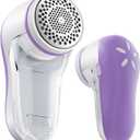 POPCHOSE Fabric Shaver, Lint Remover for Clothes, Electric Lint Shaver with 6-Leaf Blades, Sweater Shavers to Remove Pilling for Clothing, Couch, Furniture, Fuzz, Lint Ball, Bobbles, Violet Purple