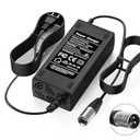 24V 5A 3-Pin Male XLR Charger for Lakematic, Pride Mobility, Jazzy Power Chair, Drive Medical, Golden Technologies, Shoprider, Rascal 200T/500T/301 PC 24BC5000TF-1, Only for Lead Acid Battery