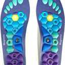 Men's and Women's Arch Support Acupressure Massage Insoles, Acupressure Massage Insoles Help Promote Blood Circulation and Relieve Fatigue in orthopedics, Work Massage Insoles (Blue, L)