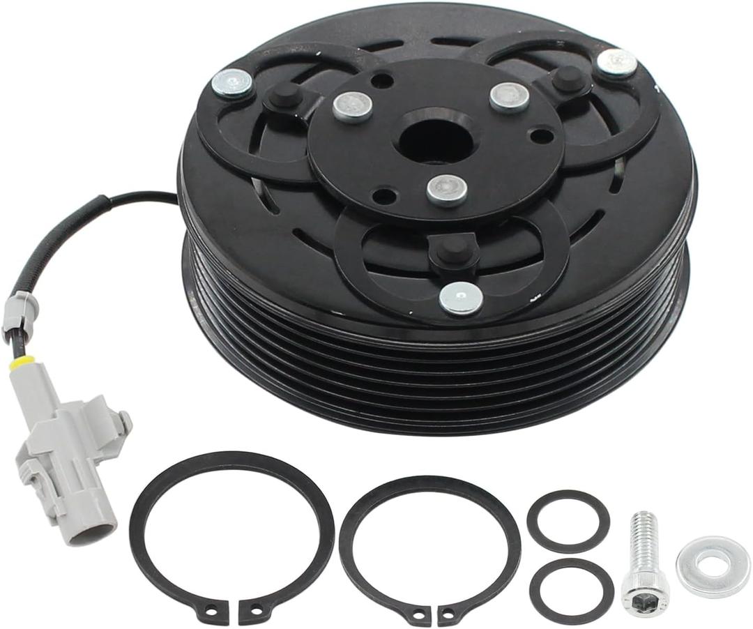 ApplianPar A/C Compressor Clutch Assembly with Plate Pulley Bearing Coil Kit for Subaru Forester 2014-2018