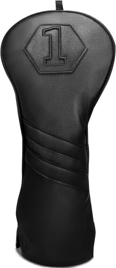 Golf Club Head Covers for Woods and Drivers, Premium Golf Headcovers Set Fit Most Clubs Simple Striped 1PC or 3PCS