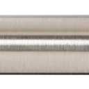Ivilon Window Curtain Rod Decorative End Cap Design, 1 Inch Rod, 72 to 144 Inch. Brushed Nickel