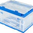 BIG RED ATZJ001R Torin Folding Storage Box: Collapsible Storage Bins with Lids for Clothes and Books Organization, Capacity - 40L