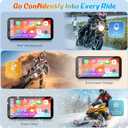 Carpuride W603 Motorcycle Carplay Screen, Wireless CarPlay & Android Auto for Moto, Remote Control6.3" Waterproof Touchscreen, BT Trans, GPS Navigation, Siri, G00gle Assistant