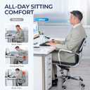 Seat Cushion & Lumbar Support Pillow: Memory Foam Chair Pad Back Cushion for Office Chair Car Seat Wheelchair Travel, Reduce Tailbone Pressure and Improve Comfort, Orthopedic Sciatica Hip Pain Relief, Black