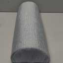 5 STARS UNITED Knee Pillow for Back Sleeping  Cooling Cover - Memory Foam Cushion for Sciatica Pain Relief  Under Leg Support for Sleeping on Back  Half Moon Bolster for Bed, Arctic Gray (Standard)